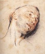 Head of a Man WATTEAU, Antoine